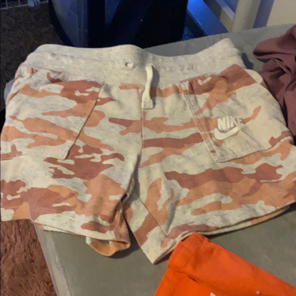 Pink camouflage shorts
